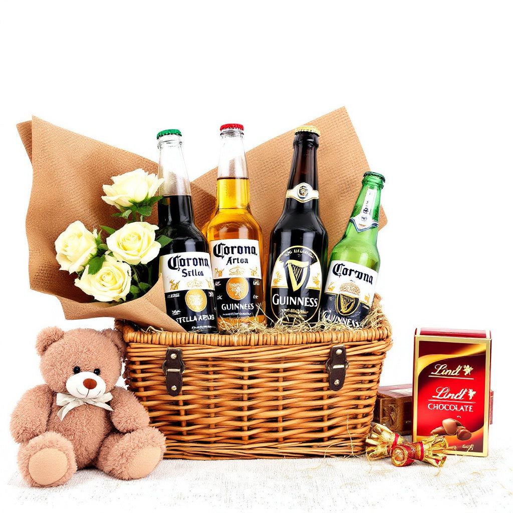 Ultimate Cheers & Cuddles Gift Basket