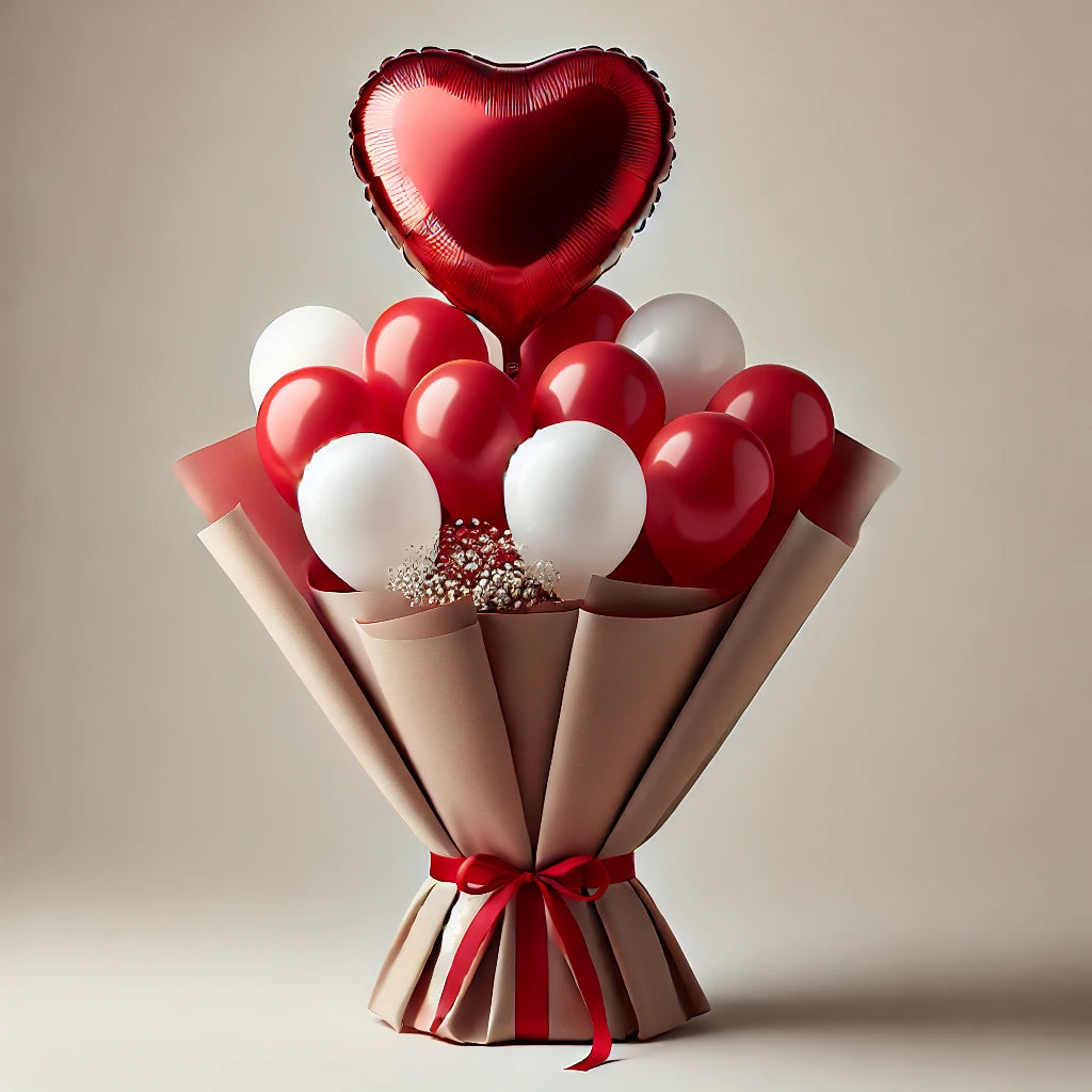 Love in the Air Balloon Bouquet (not helium)
