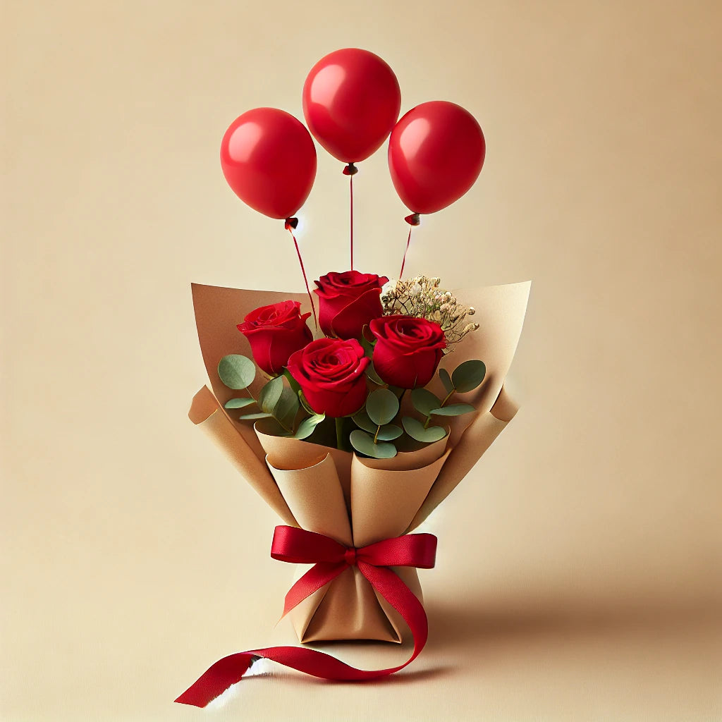 Love in the Air bouquet with roses