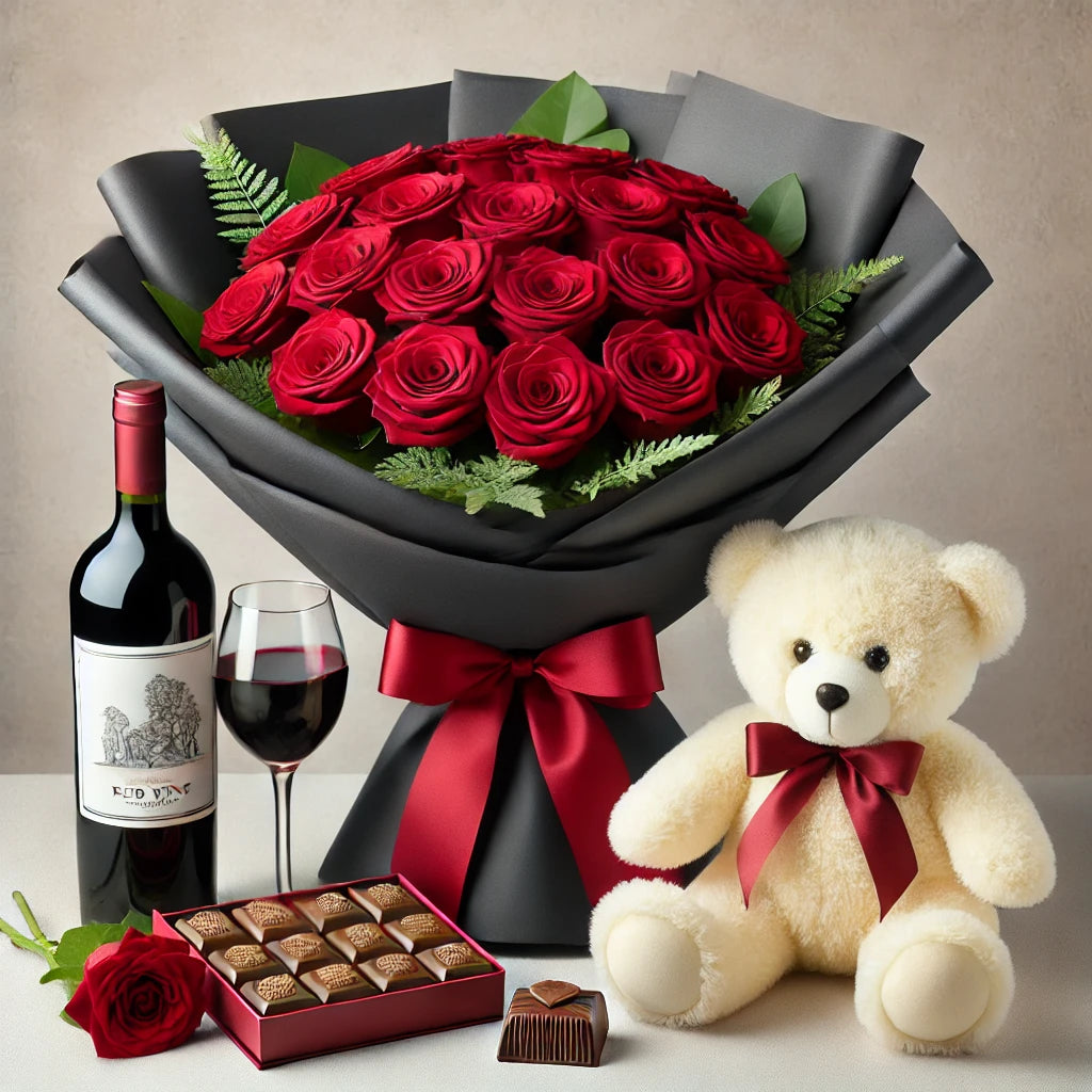 Elegant roses Love Gift Set