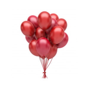 Radiant 12 Red Balloon Bouquet
