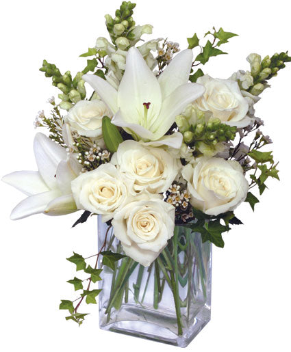 Elegant White Serenity Vase