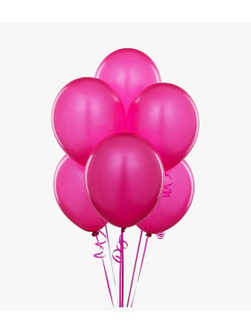 Vibrant 6 Hot Pink Balloon Bouquet