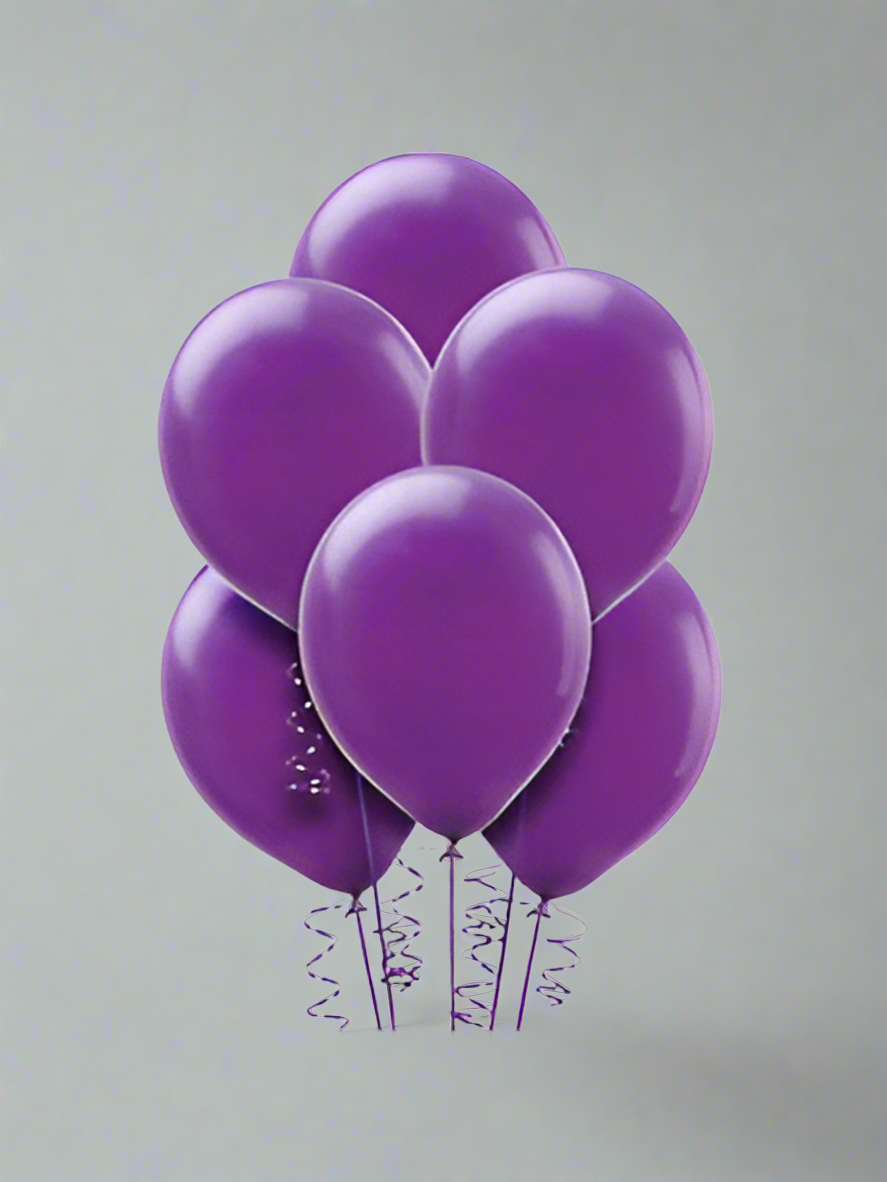 Royal 6 Purple Balloon Bouquet
