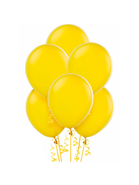 Bright 6 Yellow Balloon Bouquet