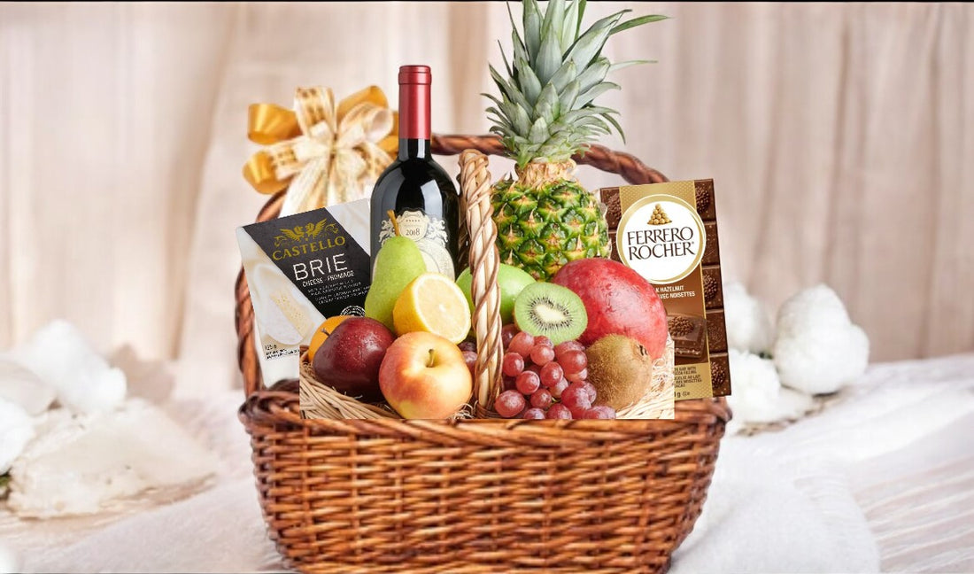 Gourmet Wine &amp; Cheese Luxury Basket