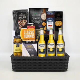 Gourmet Snack &amp; Corona Beer Gift Basket