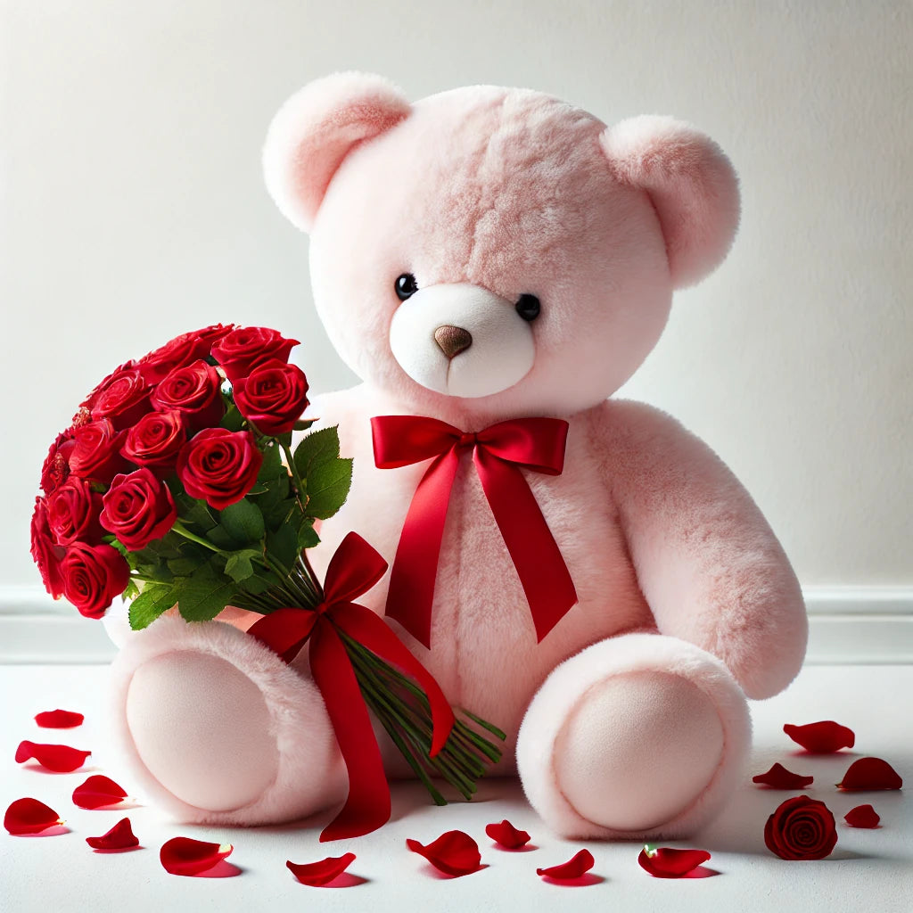 Cuddle &amp; Roses Romantic Gift