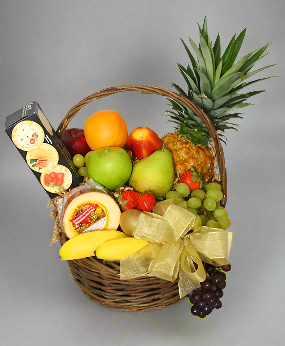 Gourmet Fruit &amp; Cheese Basket
